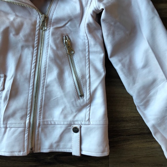 C&C California Faux Pink Leather Jacket - Picture 4 of 6